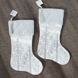 A Pair of Sequin Christmas Stockings NWT